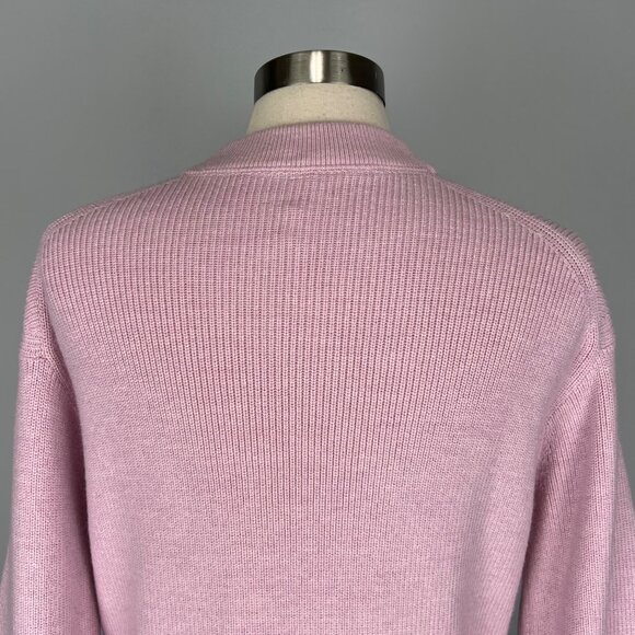 Lululemon Womens Merino Wool Blend Ribbed Crewneck Sweater Pink Peony size 4 - Picture 6 of 10